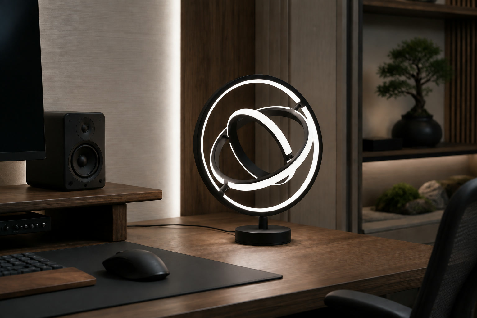 Sculptural ambient light — Illustrated lighting concept